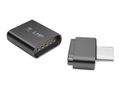 LMP CROPMARK LMP USB-C f to USB-C m Magnetic Breakaway adapter for USB-C cable up to 87W Space Gray