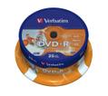 VERBATIM DVD-R Verbatim 4.7Gb 16x print spin (25)