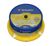 Verbatim DVD+RW x 25 - 4.7 GB - lagringsmedier
