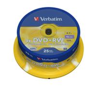 VERBATIM DVD+RW Verbatim 4.7Gb 4x spindle (25)