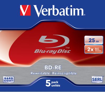 VERBATIM Blue-ray disc verbatim BD-RE 25 Gb (43615)