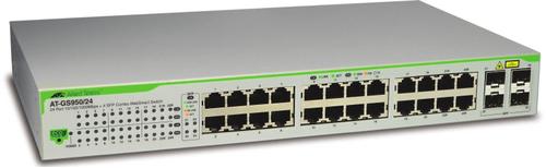 Allied Telesis 24 port 10/ 100/ 1000TX WebSmart switch with 4 SFP bays (Eco version) (AT-GS950/24-50)