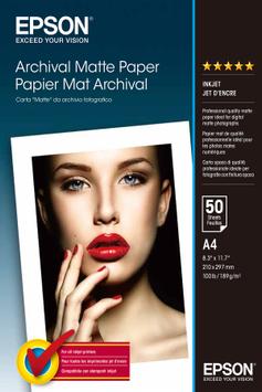Epson Archival Matte Paper A4 50 ark 189 g/m² (C13S041342)