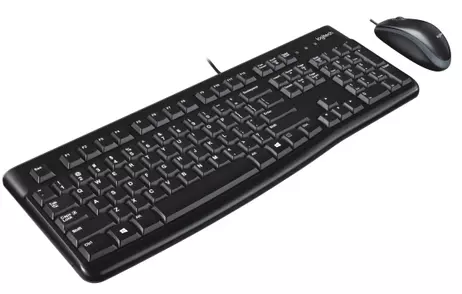 Logitech Desktop MK120 - tastatur- og mussett - QWERTY - US International Inn-enhet (920-002562)