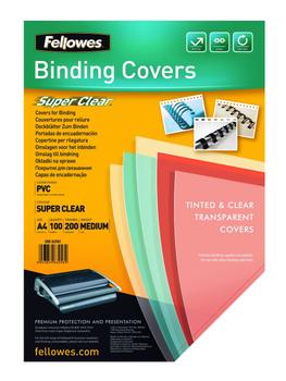 FELLOWES Binding Cover PVC A4 150 Micron Clear (Pack 100) 5376001 (5376001)
