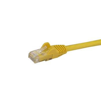 STARTECH StarTech.com 10m CAT6 Ethernet Cable, 10 Gigabit Snagless RJ45 650MHz 100W PoE Patch Cord, CAT 6 10GbE UTP Network Cable w/Strain Relief, Yellow, Fluke Tested/ Wiring is UL Certified/ TIA - Category 6 - (N6PATC10MYL)