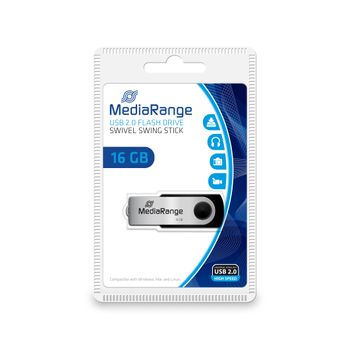 MediaRange USB-Stick 16GB USB 2.0 Flexi Blister (MR910)