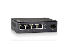 LEVELONE GEU-0521 4 PORT 10/100/1000MBPS SWITCH + 1 SFP SLOT              IN PERP