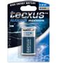 TECXUS batteri 9V alkaline 6 LR 61  blister med 1 batteri