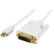 STARTECH StarTech.com 6 foot Mini DisplayPort to DVI Active Adapter Converter Cable - 6 ft (1.8m) Active mDP to DVI M/M Cable - 1920x1200 - White (MDP2DVIMM6WS) - DisplayPort cable - Mini DisplayPort (M) to DV
