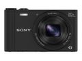 SONY DSCWX350B digital camera 18M CMOS 25mm 20x OIS WIFI 1080i black