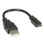 ROLINE USB kabel, Type A han / micro B han - HiEnd - sort - 0,15 m.