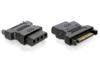 DELTACO Strömadapter 15-pin SATA hane till 4-pin Molex hona