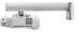 SMS projektor arm Short Throw, 450mm Lengde 450mm, Alu/Hvit