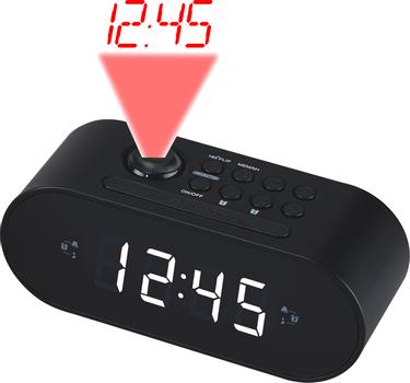 DENVER Projection clockradio 2 alarm (CRP-717BLACK)