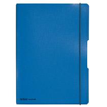 HERLITZ Notizheft flex A4 PP blau     2x 40Bl. kariert/ linie (11361441)