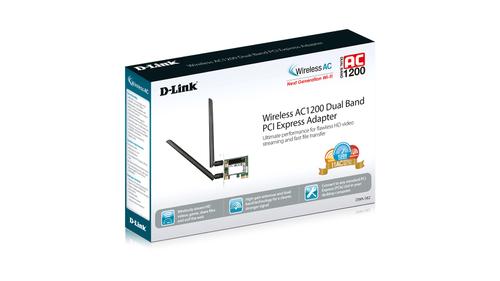 D-LINK Wireless AC1200 DualBand PCIe Adapter (DWA-582)