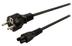 VALUELINE EURO 230V C5 Notebook Power Cable 2M Mickey Mouse Cable