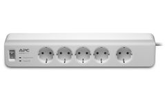 APC SurgeArrest Essential - Surge protector - AC 230 V - 2300 Watt - output connectors: 5 - Germany - white