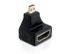 DELOCK HDMI High Speed with Ethernet adapter, Micro HDMI ha - HDMI ho