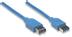 MANHATTAN USb Kabel A -> A St/Bu 2.00m blau Verl.