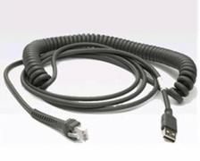 ZEBRA CABLE - SHIELDED USB: POWER PLUS CONNECTOR, 7FT. (2.8M), STRAIGHT, 12V