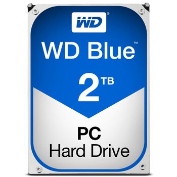 WESTERN DIGITAL WD Blue WD20EZRZ - Hard drive - 2 TB - internal - 3.5" - SATA 6Gb/s - 5400 rpm - buffer: 64 MB (WD20EZRZ)