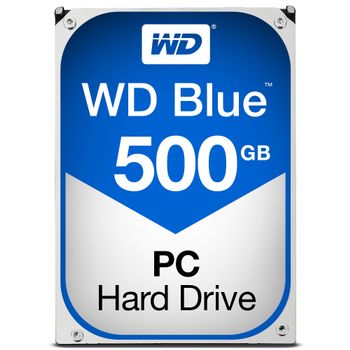 WESTERN DIGITAL WD Blue 500GB SATA 6Gb/s HDD internal 3,5inch serial ATA 64MB cache 5400 RPM RoHS compliant Bulk (WD5000AZRZ)