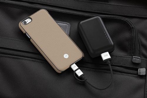 JUST MOBILE Quattro Back - Exquisite Leather C,ase for iPhone 6s - Beige (LC-168BG)