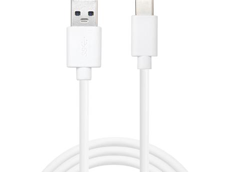 Sandberg USB-kabel - USB-C (hann) til USB-type A (hann) - USB 3.1 - 2 m - formstøpt,  reversibel C-kontakt (136-14)
