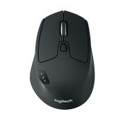 LOGITECH h M720 Triathlon - Mouse - right-handed - optical - 7 buttons - wireless - Bluetooth,  2.4 GHz - USB wireless receiver (910-004791)