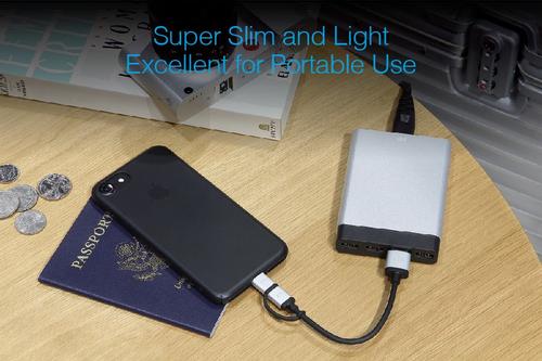 JUST MOBILE AluCharge multi-port USB charger - the world's slimmest USB charger (PA-188EU)