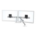 HX DESK DUAL MONITOR ARM WHITE . ACCS