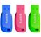 SANDISK Cruzer Blade - USB flash-enhet - 16 GB - USB 2.0 - blå, grön, rosa (paket om 3)