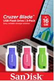 SanDisk Cruzer Blade - USB-flashstasjon - 16 GB (SDCZ50C-016G-B46T)