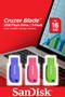 SANDISK 16GB USB 2.0 Cruzer Blade Flash Drives 3 Pack Blue Green and Pink (SDCZ50C-016G-B46T)