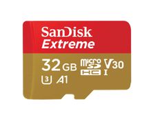 SANDISK MicroSDHC Extreme 32GB+Adap Rescue Pro Deluxe 100MB/s A1 C10 V30 UHS-I U3