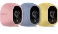 ARLO Replaceable Skins - Skyddshölje för kamera - blå, gul, rosa (paket om 3) - för Arlo VMS3130, VMS3230, VMS3330, VMS3430, VMS3530 (VMA1200C-10000S)