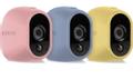 ARLO 3 Silicone Skins for wireless Cameras 1x rose 1x light blue 1x yellow UV and water-resistant