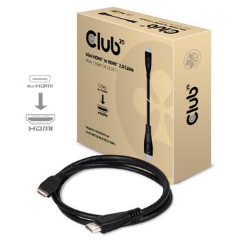 CLUB 3D CLUB3D MINI HDMI TO HDMI 2.0 CABLE 1M (CAC-1350)