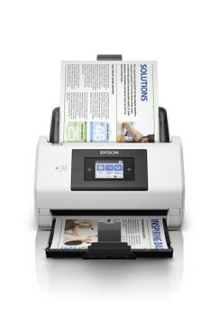 EPSON WorkForce DS-780N - Documentscanner - Dubbelzijdig - A4/Legal - 600 dpi x 600 dpi - tot 45 ppm (mono) / tot 45 ppm (kleur) - ADF (100 vellen) - tot 5000 scans per dag - USB 3.0, Gigabit LAN (B11B227401)