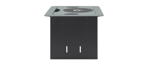 KRAMER TBUSâ€“1â€“KWC(B) Enclosure | Table, lid 1-way | Modular | Black (91-011590)