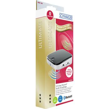 SCHWAIGER DAR100 513, Bluetooth,  USB, A2DP, AVRCP,  10 m, 0,8 m, Sort, Sølv (DAR100 513)