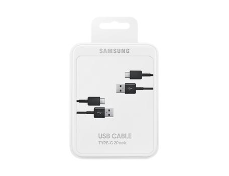 SAMSUNG Cable Type C 2 pcs., colour black (EP-DG930MBEGWW)