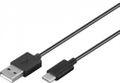 GOOBAY USB-C Charging and Sync Cable. Black. 1.0m Factory Sealed