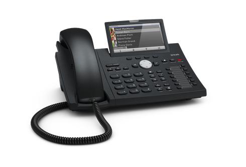 SNOM D375 BLACK EURO 300 DESK TELEPHONE (4141)