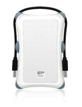 SILICON POWER External 2,5' HDD case A30 SATA, USB 3.0, Anti-Shock,  White (SP000HSPHDA30S3W)