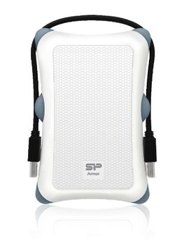 SILICON POWER External 2,5'' HDD case A30 SATA, USB 3.0, Anti-Shock,  White (SP000HSPHDA30S3W)