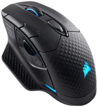 CORSAIR Dark Core RGB Performance Wired/ Wireless Gaming Mouse with QI Wireless charging Backlit LED 16000DPI (CH-9315111-EU)