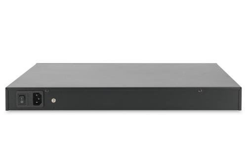 DIGITUS Gigabit Ethernet PoE+ Injector Hub 802.3at 10G 24-port Power Pins:3/ 6(+) 1/2(-) 370W NS (DN-95117)
